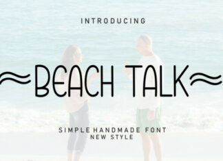 Beach Talk Display Font