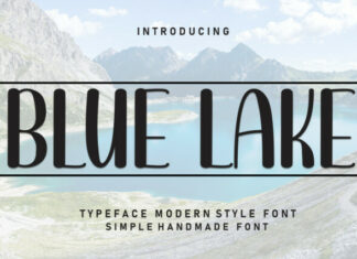 Blue Lake Font