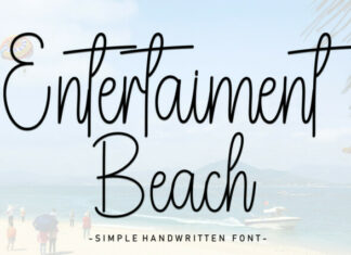 Entertaiment Beach Font