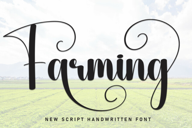 Farming Script Typeface