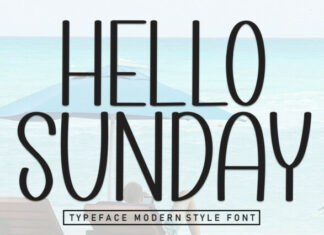 Hello Sunday Display Font