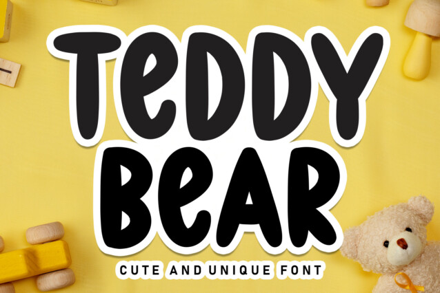 Teddy Bear Display Typeface