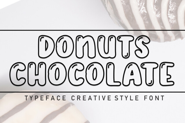Donuts Chocolate Display Font