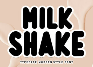 Milk Shake Display Font