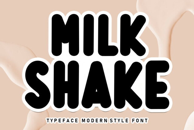 Milk Shake Display Font