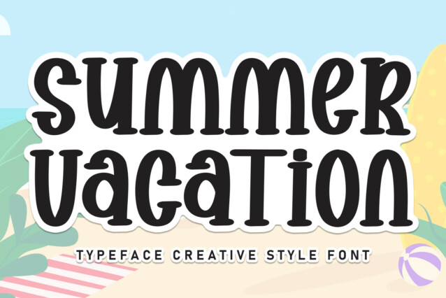 Summer Vacation Display Typeface