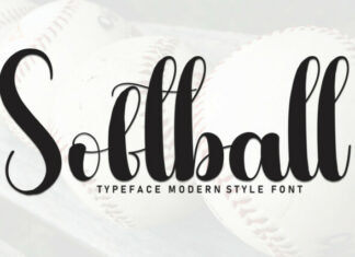 Softball Script Typeface