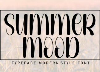 Summer Mood Display Font