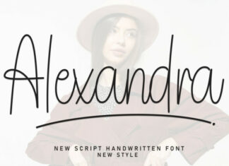 Alexandra Script Typeface