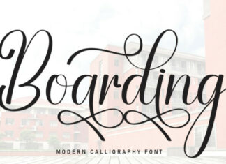 Boarding Script Font