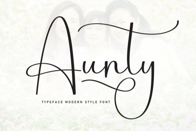 Aunty Script Font