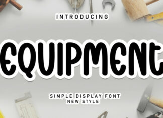 Equipment Display Font