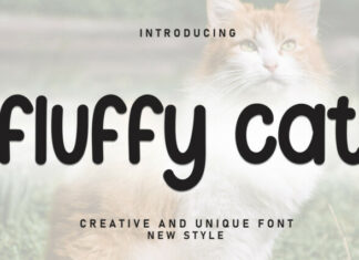 Fluffy Cat Display Font