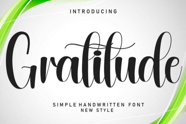 Gratitude Script Font
