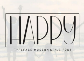 Happy Display Font
