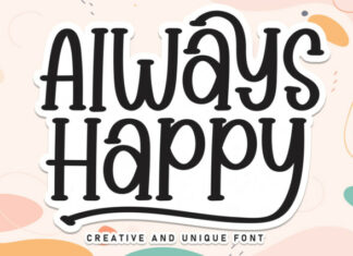 Always Happy Script Font