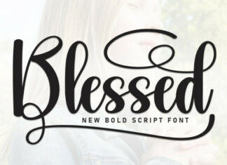 Blessed Script Typeface