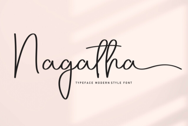 Nagatha Script Font