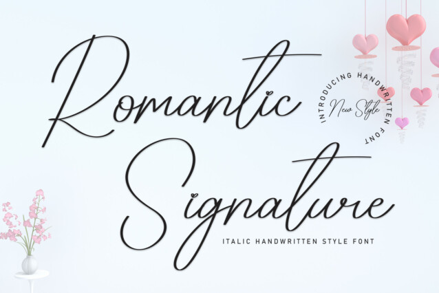 Romantic Signature Script Font
