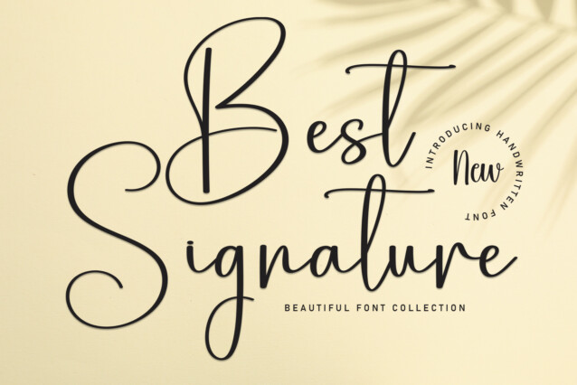 Best Signature Script Font