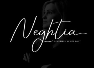 Neghtia Script Font