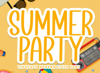 Summer Party Display Font