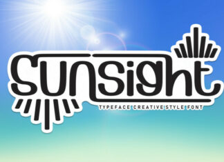 Sunsight Display Font