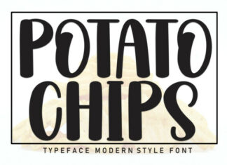 Potato Chips Display Font