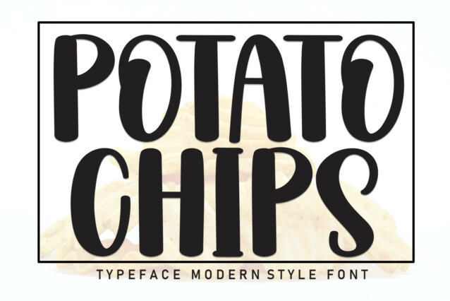 Potato Chips Display Font