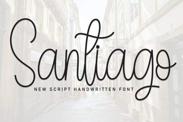 Santiago Script Typeface
