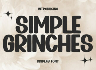 Simple Grinches Display Font