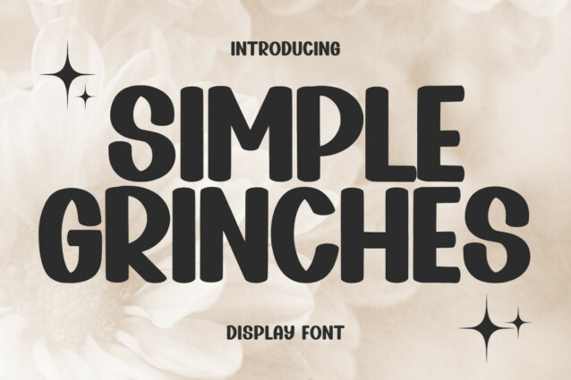 Simple Grinches Display Font