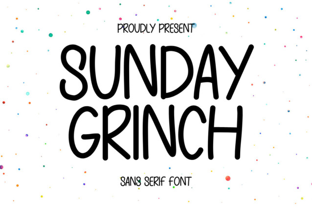 Sunday Grinch Display Font