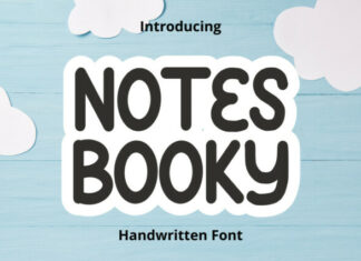 Notes Booky Display Font