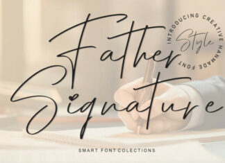Father Signature Script Font