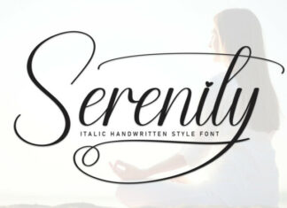 Serenity Calligraphy Font