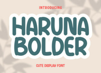 Haruna Bolder Display Font