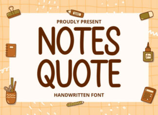 Notes Quote Font
