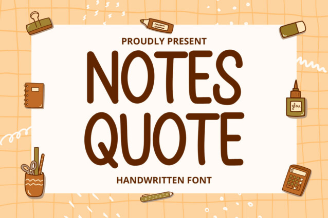 Notes Quote Font