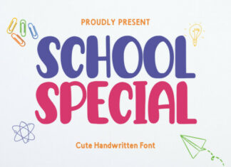 School Special Display Font