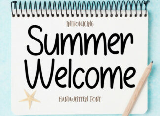 Summer Welcome Display Font