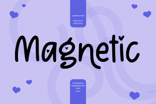Magnetic - Handwritten Font