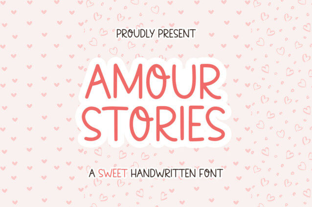 Amour Stories Display Font