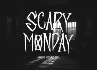 Scary Monday Font