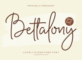 Bettalony Script Font