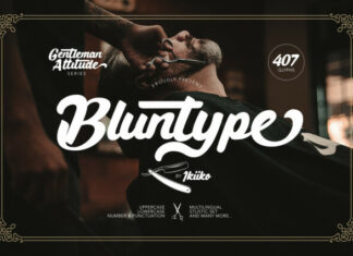 Bluntype Typeface