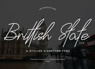 Brittish State Script Font