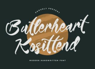 Butlerheart Kosittend Font