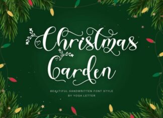 Christmas Garden Script Font