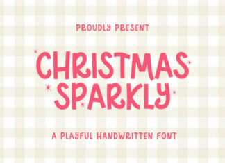 Christmas Sparkly Font